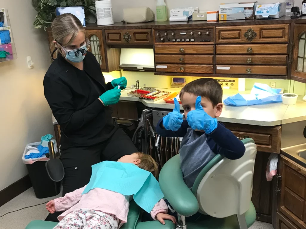 child happy at the dentist | best pediatric dentist in Laurel, Montana