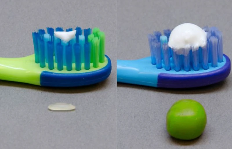 image showing how much toothpaste children should use from ages 0-3+